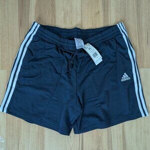 NWT Adidas 3-Stripes French Terry Shorts Navy 2XL